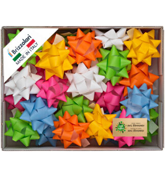 70 stelle nastro similpaper 20mmxD.9cm colori assortiti primavera Brizzolari
