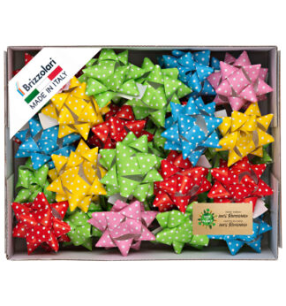 36 stelle nastro ecocarta 20mmxD.9cm fantasie assortite Brizzolari