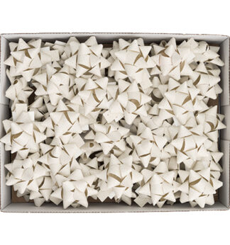 50 stelle nastro carta erba 15mmxD.6,5cm avorio Brizzolari