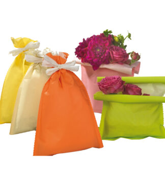 50 buste regalo in carta 45gr. 20x32cm 5 colori assortiti