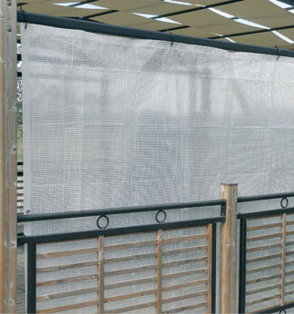 Telo PE rinforzato con rafia occhiellato 2x3m bianco Verdemax