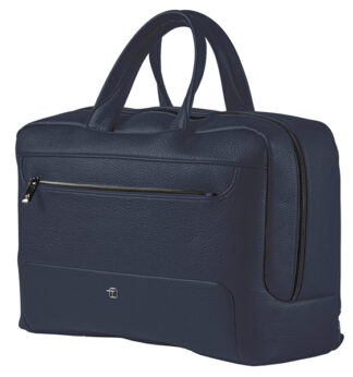 Bi-Bag Gate Trended ecopelle dim. 42x28x14cm blu InTempo