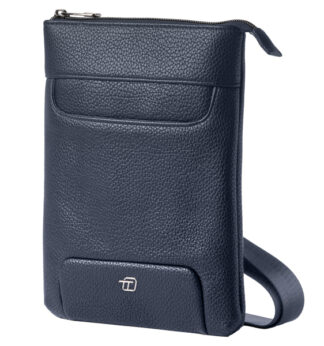 City bag piccola Gate Trended ecopelle dim. 20x26x2cm blu InTempo
