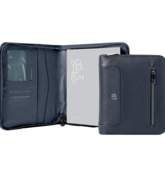 Portablocco A5 Gate Trended ecopelle dim. 19x23cm blu InTempo
