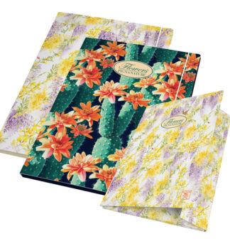 Cartella con elastico 26x35,5x1,2cm Pigna Nature Flowers