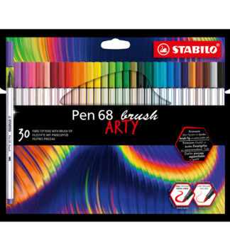 Astuccio 30 pennarelli PEN 68 Brush ARTY Line Stabilo