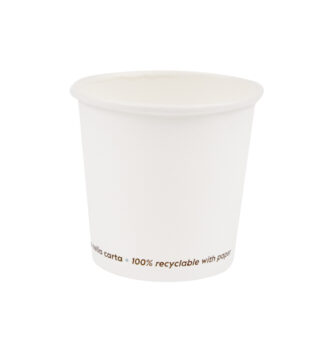 50 Bicchieri in carta 75ml bianco Signor Bio
