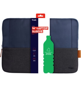 LISBOA 16" LAPTOP SLEEVE - BLUE- Trust