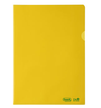 25 cartelline a L 22X30 PE Bio-Based giallo liscio superior Favorit
