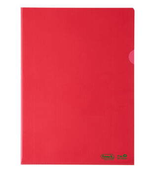 25 cartelline a L 22X30 PE Bio-Based rosso liscio superior Favorit