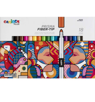 Astuccio 18 pennarelli Prisma colori assortiti Carioca Plus