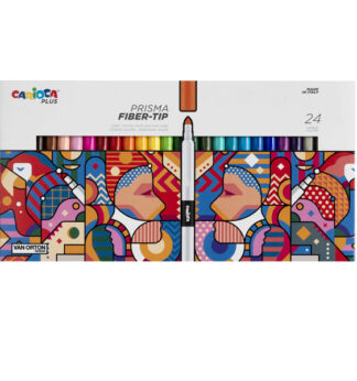 Astuccio 24 pennarelli Prisma colori assortiti Carioca Plus