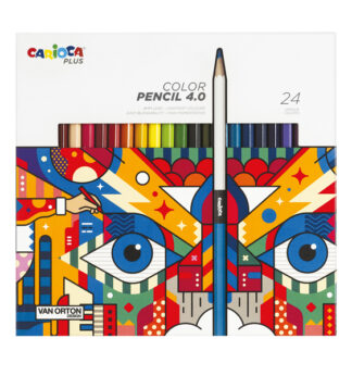 Astuccio 24 matite colorate assortiti Carioca Plus