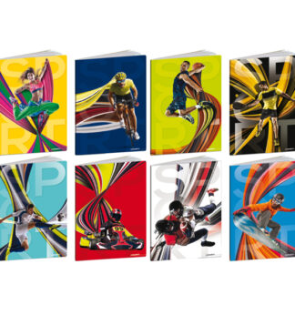 Maxiquaderno A4 20fg+1 80gr rigo di 1a Sport 2024 Blasetti