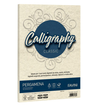 Carta Calligraphy Pergamena 190gr A4 250fg naturale 06 Favini
