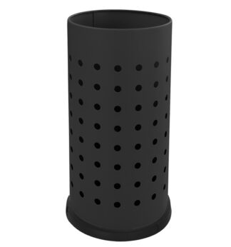 Portaombrelli forato 21L in acciaio nero Stilcasa
