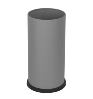Portaombrelli Steel con vaschetta interna 22L in acciaio grigio Stilcasa