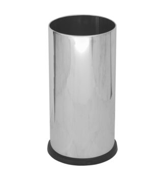 Portaombrelli Steel con vaschetta interna 22L in acciaio inox lucido Stilcasa