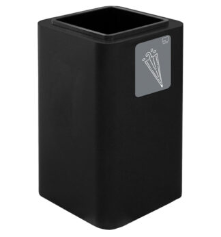 Portaombrelli Cubo 38x38x65cm in acciaio nero Stilcasa