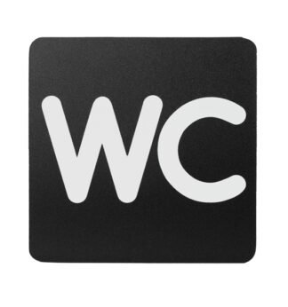 Pittogramma WC 16x16cm PVC nero/bianco Stilcasa