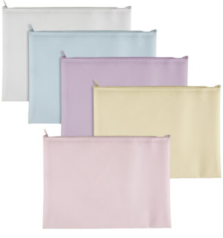 Busta c/zip Bubble dim. 21,5x12,5cm colori pastello assortiti SEI ROTA