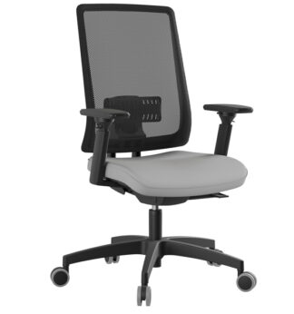Poltrona semidirezionale X-Pro Grigio c/ braccioli regolabili