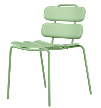 Seduta collettivita' Lemon s/braccioli verde Unisit