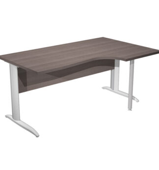 Scrivania Compact Destro 160x60/80/100cm FRASSINO TOSCANO/GRIGIO ALL. Easy
