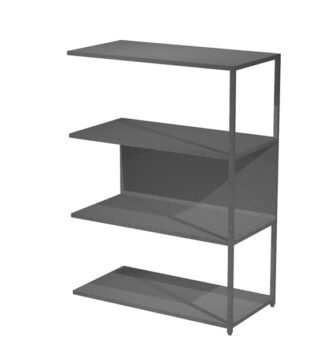 MODULO AGGIUNTIVO libreria Modular 90x44H122cm con struttura ANTRACITE - ANTRAC