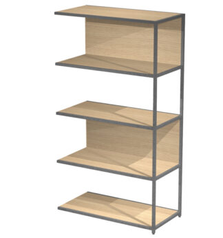 MODULO AGGIUNTIVO libreria Modular 90x44H161cm con struttura ANTRAC.- ROVERE