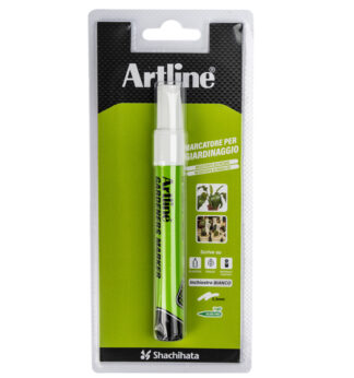 Marcatore permanente speciale giardinaggio Artline punta 2,3mm tonda bianco