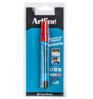Marcatore permanente speciale per idraulica artline punta 1,5mm tonda rosso