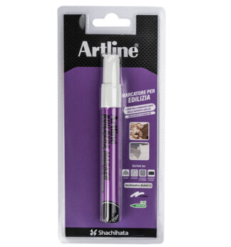 Marcatore permanente speciale per edilizia p. tonda 2,3mm bianco artline