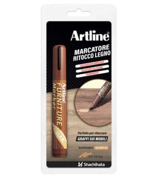 Marcatore permanente per legno Furniture Marker Artline punta scalpello quercia