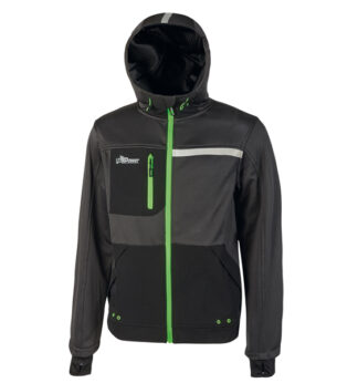 Felpa Galaxy taglia XL nero/verde U-power