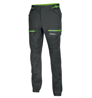 Pantalone Horizon taglia L nero/verde U-Power