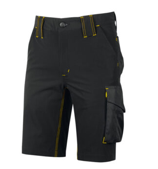 Bermuda Mercury taglia XL nero/giallo U-Power