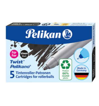 Scatola 5 cartucce sferografica KM5 ECO nero Pelikan