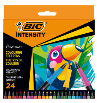 Astuccio 24 pennarelli Intensity Premium colori assortiti BIC®