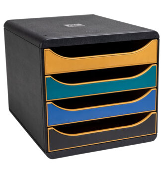 Cassettiera Big Box 4 cassetti NeoDeco multicolore Exacompta