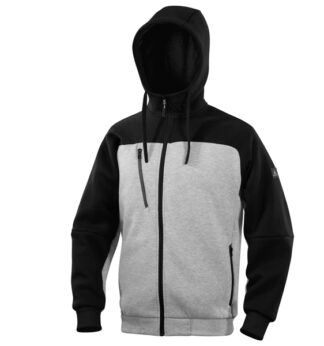 Felpa con cappuccio Borgo taglia L grigio/nero Deltaplus