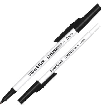 Penna sfera c/cappuccio Kilometrico Recycled 1.0mm nero Papermate
