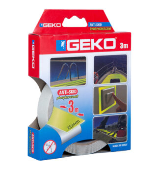 Nastro adesivo antiscivolo fosforescente ANTISLIP 25mm x 3mt Geko