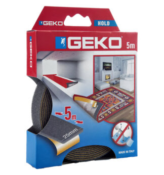 Nastro adesivo antiscivolo HOLD per tappeti e moquette 25mm x 5mt Geko