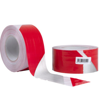 Nastro segnaletico SIGNAL 70mm x 100mt bianco/rosso riflettente Geko