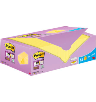 Cf20+4pz blocco 90fg.Post-it® Super Sticky 76x127mm655-SSCY-VP24 giallo Canary