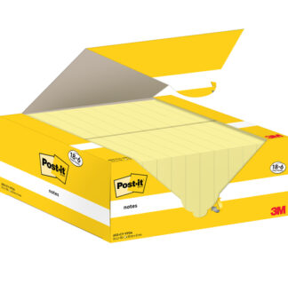 Cf. 18+6pz blocco 100fg.Post-it® Notes 38x51mm 653-CY-VP24 giallo Canary