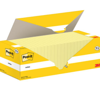 Cf. 18+6pz blocco 100fg.Post-it® Notes 76x76mm 654-CY-VP24 giallo Canary