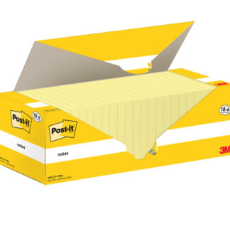 Cf. 18+6pz blocco 100fg.Post-it® Notes 76x127mm 655-CY-VP24 giallo Canary