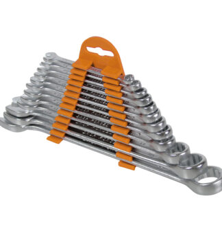 12 Chiavi combinate CRV con teste inclinate di 15° Valex